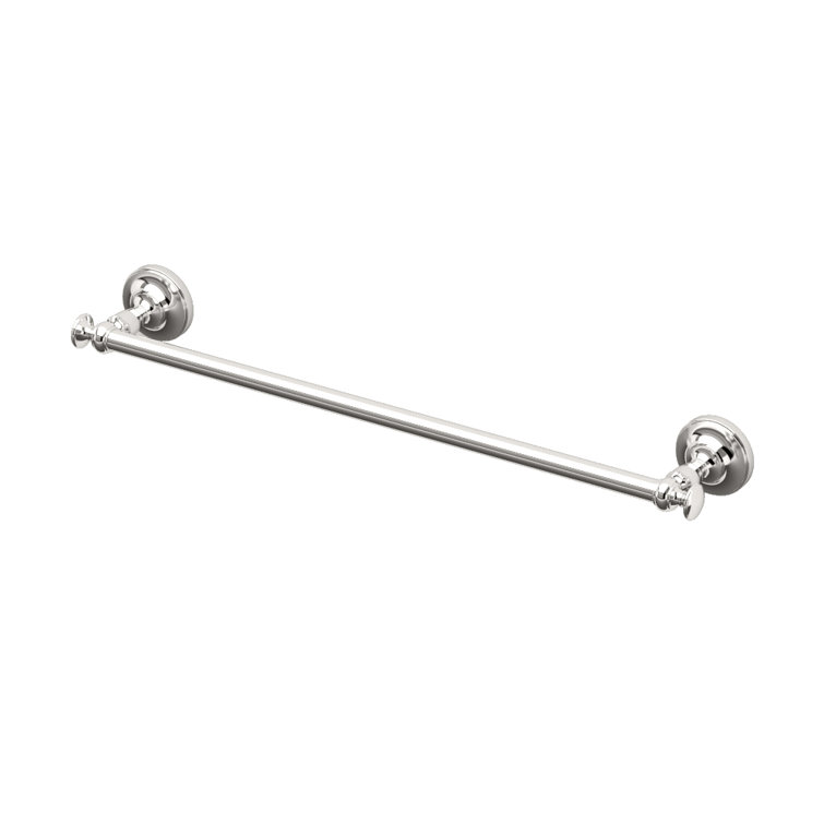 Polished Nickel 24" Traditional Wall Mounted Towel Bar