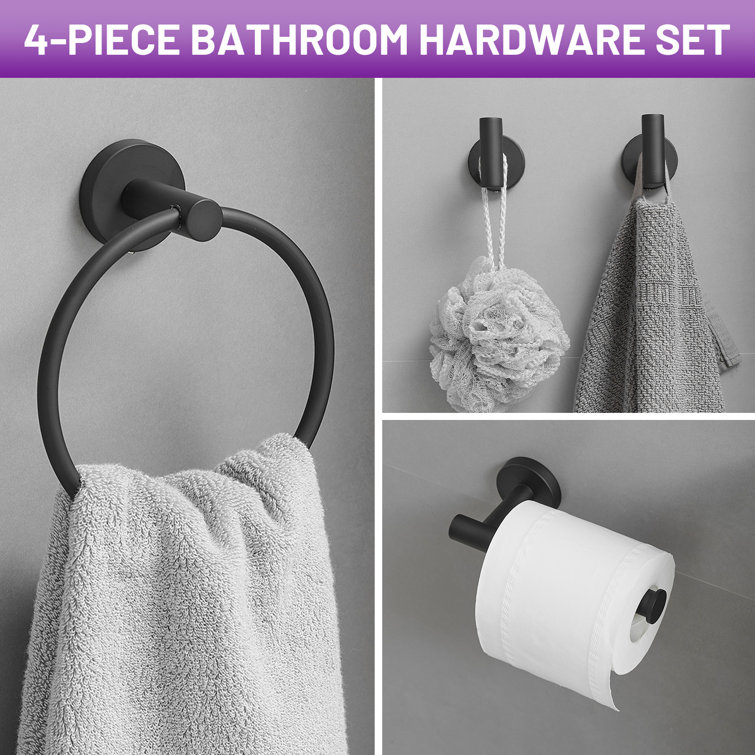 4 - Piece Bathroom Hardware Set