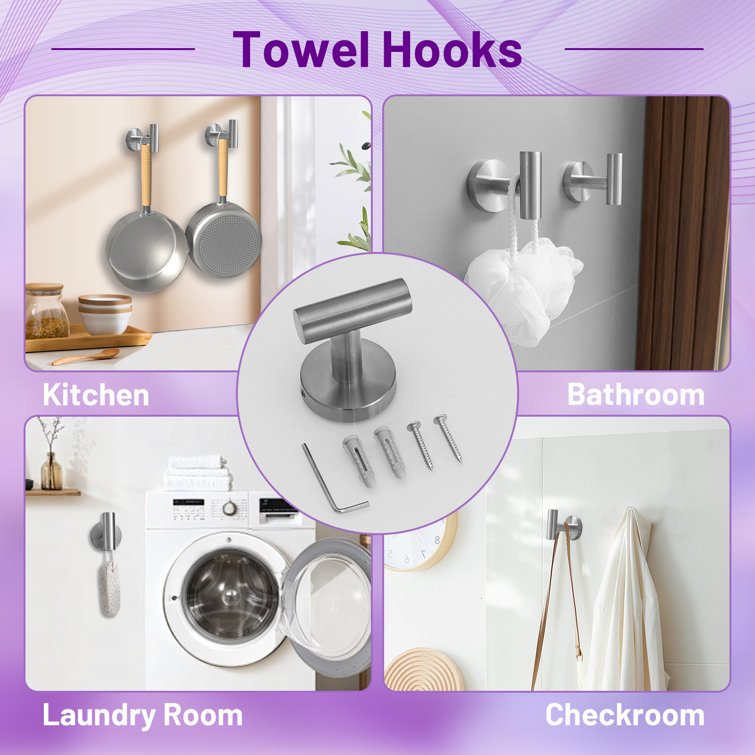 Brushed Nickel 4-Piece Bathroom Hardware Set