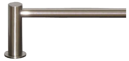 Polished Nickel Modern Wall Mounted Single Towel Bar