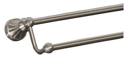 Polished Nickel 32 1/4" Wall Mounted Double Towel Bar