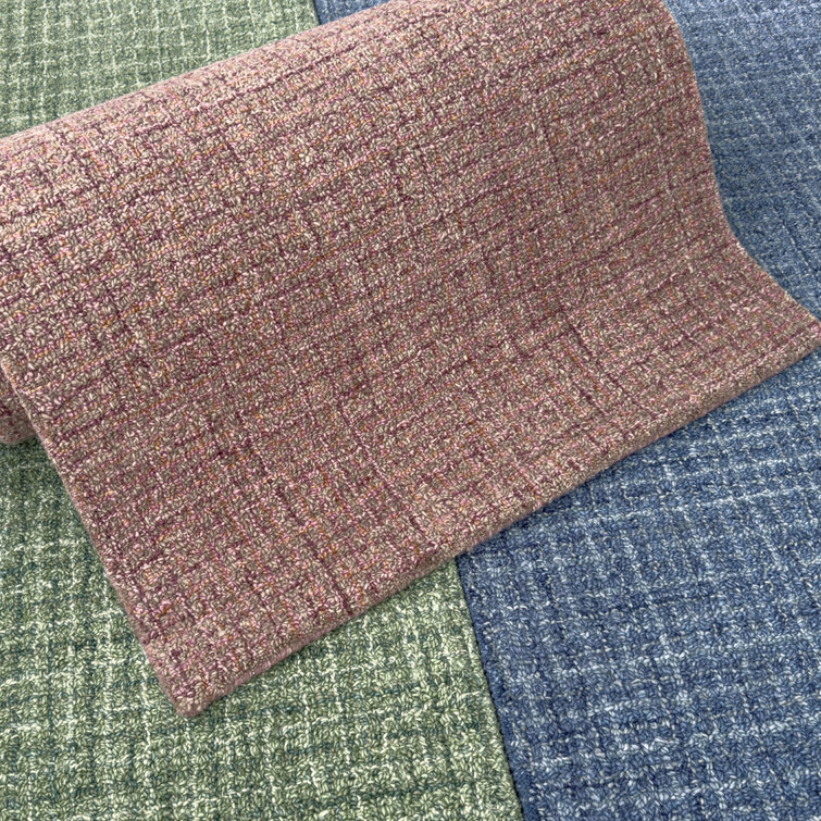 Spice Rose Burgundy Hand-Tufted Wool Rectangular Area Rug 2' x 3'