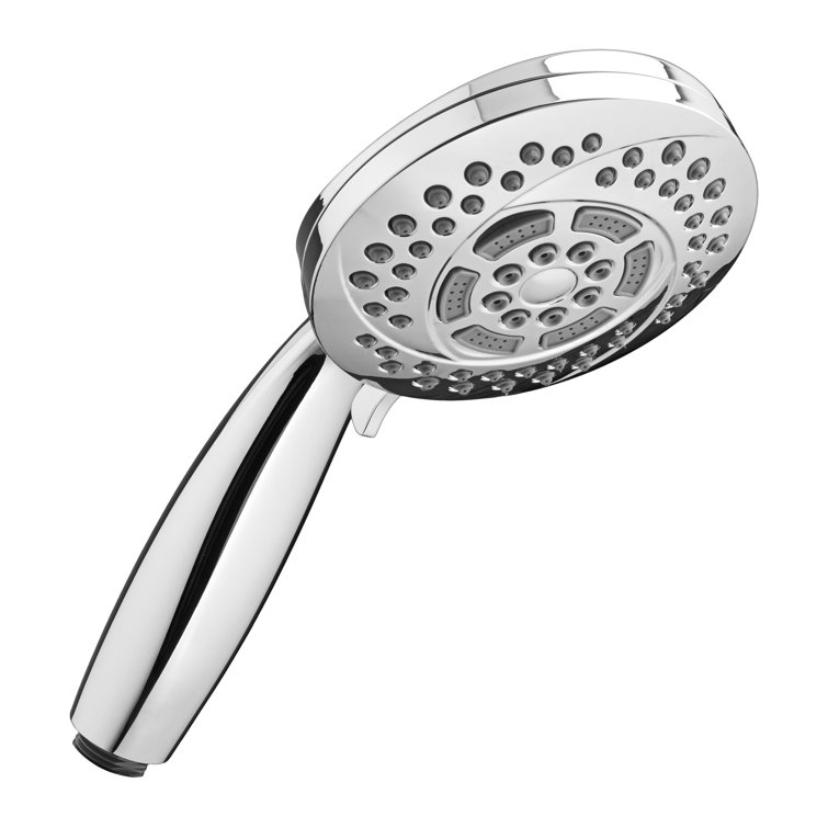HydroFocus Polished Chrome 6-Spray Handheld Shower Head