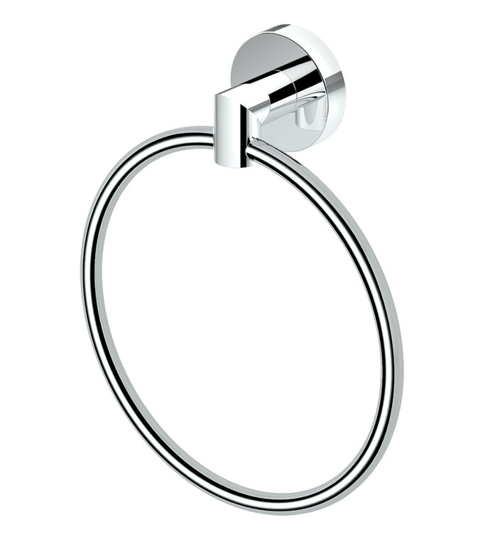 Chrome Circular Wall Mounted Towel Ring