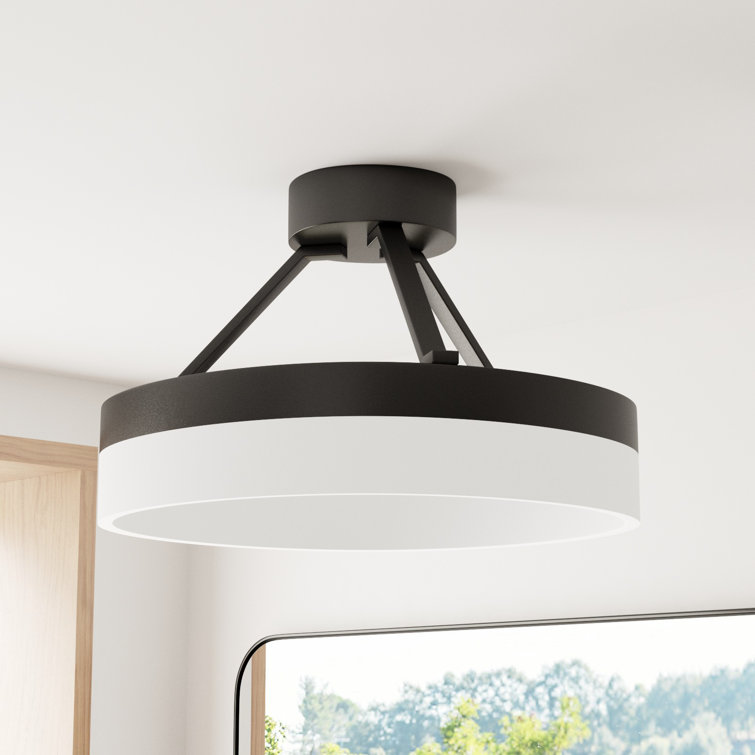 Cohen Halo Glow LED Semi-Flush Mount in Oil-Rubbed Bronze