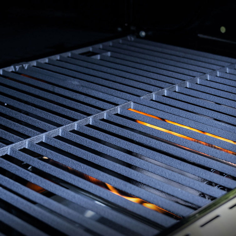 Stainless Steel 4-Burner Propane Gas Grill with Infrared Side Burner