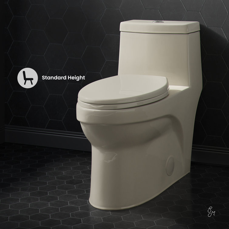 Virage Elongated Dual Flush High-Efficiency Toilet in Bisque