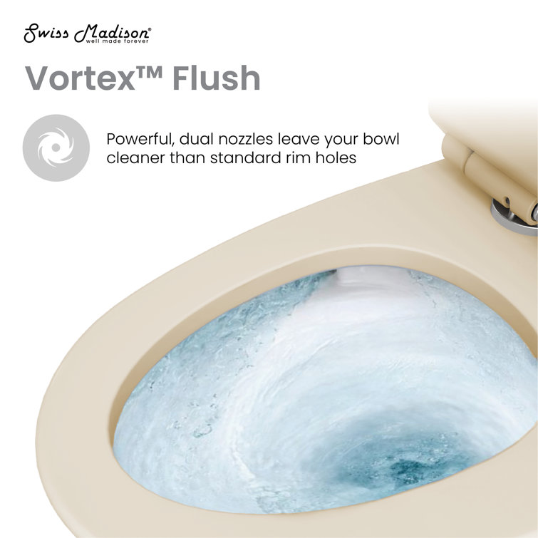 Virage Elongated Dual Flush High-Efficiency Toilet in Bisque