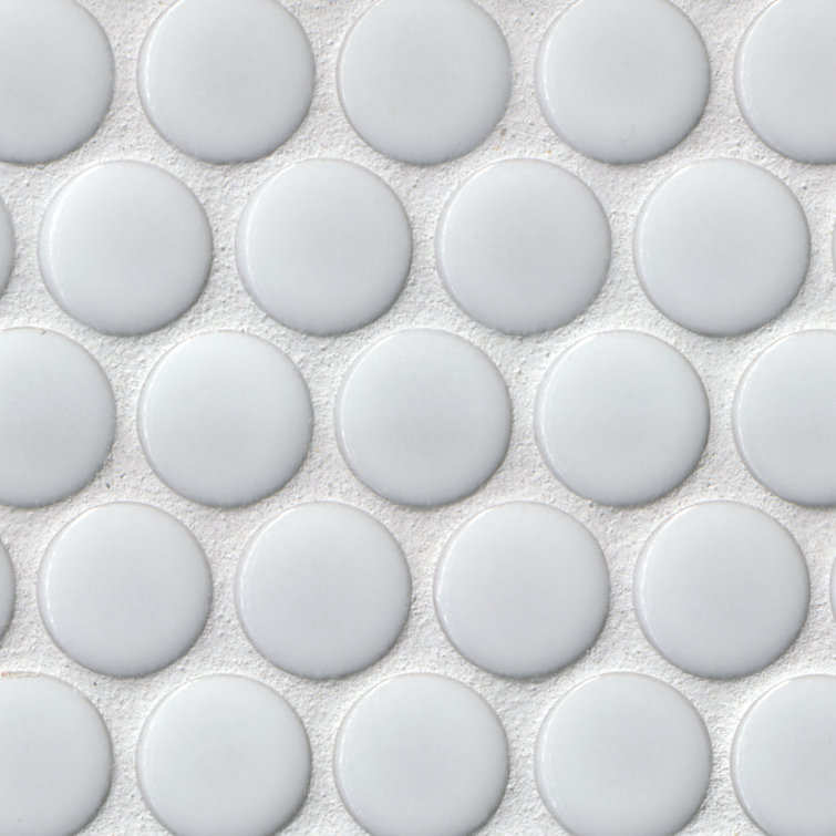 Bianco Matte Square Porcelain Mosaic Tile Sheet