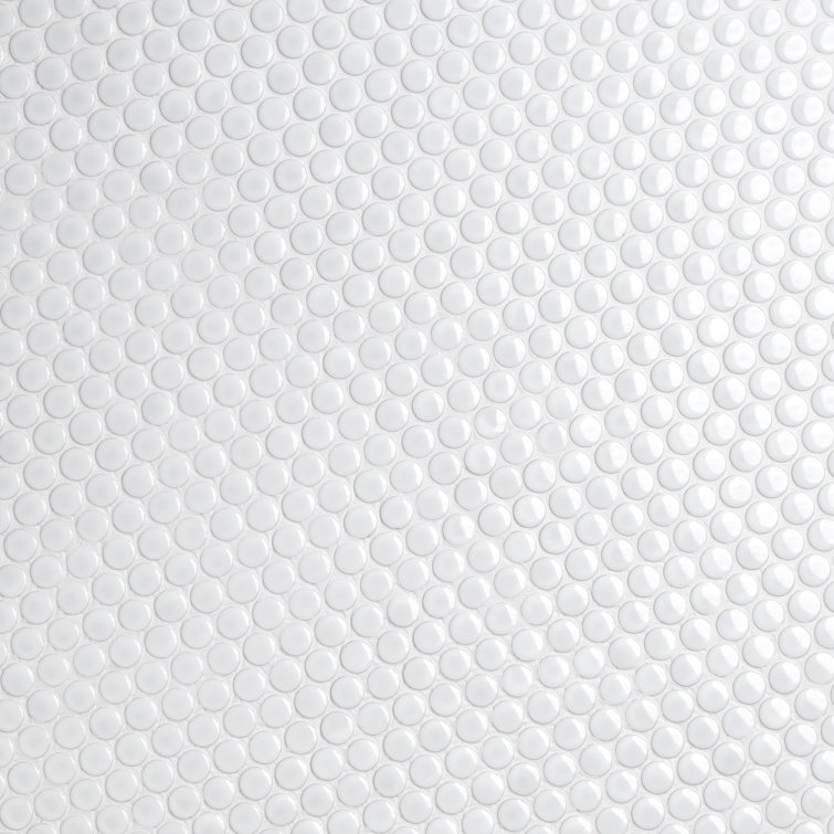 Bianco Matte Square Porcelain Mosaic Tile Sheet