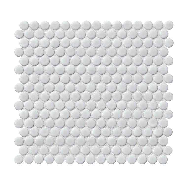 Bianco Matte Square Porcelain Mosaic Tile Sheet