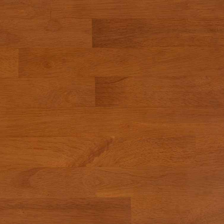 Draper Teak Brown Solid Hardwood End Table with Drawer