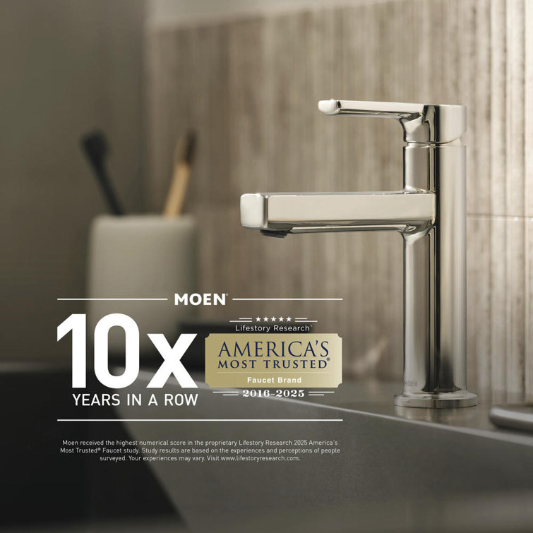 Genta Brushed Nickel Single-Handle Bathroom Faucet