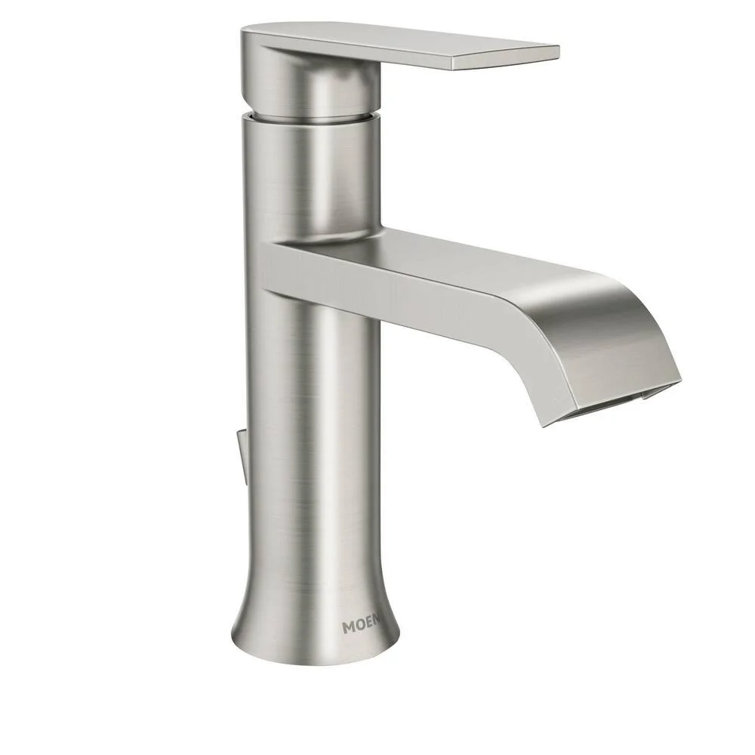 Genta Brushed Nickel Single-Handle Bathroom Faucet