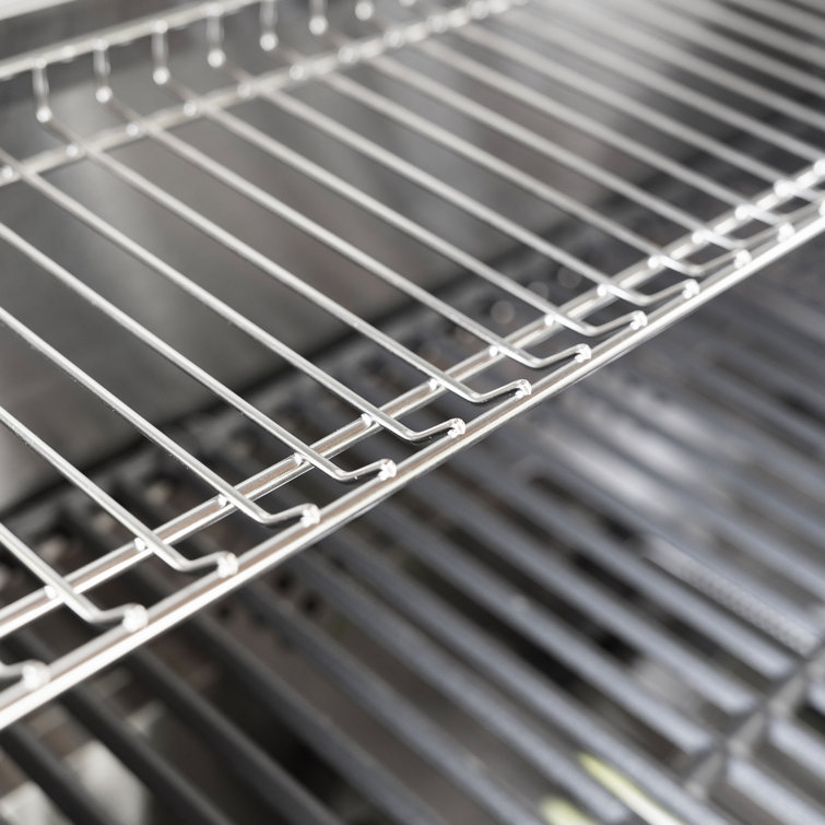 Stainless Steel 4-Burner Propane Gas Grill with Infrared Side Burner