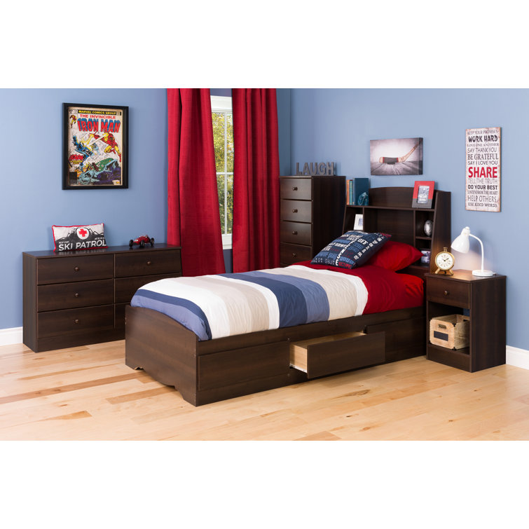 Espresso 55'' Horizontal Double Dresser with Extra Deep Drawers