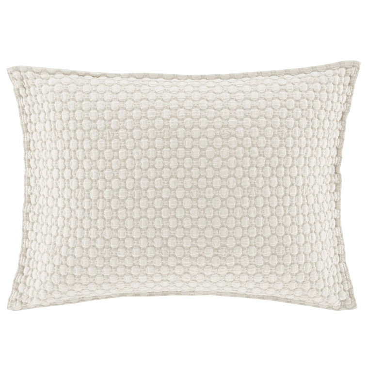 Standard Sand Cotton Matelasse Sham