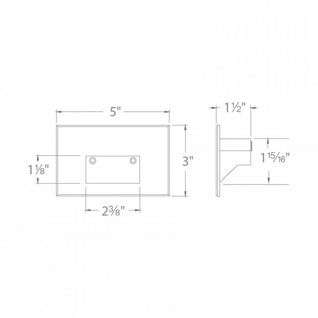 Bronzed Brass 5" Dimmable LED Step and Wall Light