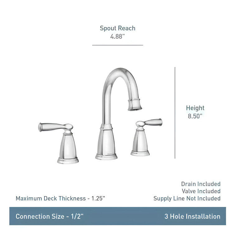 Mediterranean Bronze High Arc Two Handle Bathroom Faucet