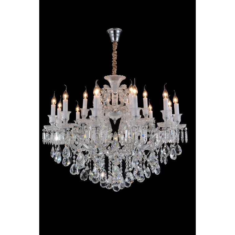 Chambord Glam 19-Light Silver Crystal Chandelier