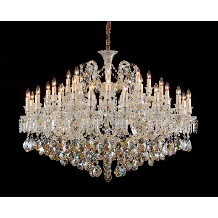 Chambord 37-Light Transparent Brass Chandelier