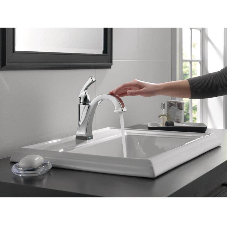 Modern Chrome Single Hole Touchless Bathroom Faucet