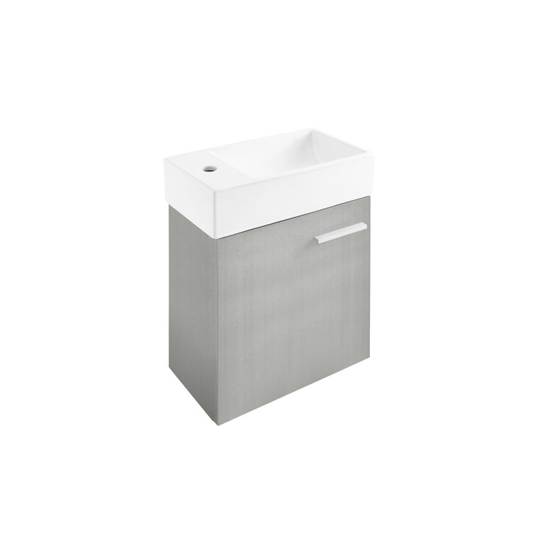Colmer 18" Black Single Cabinet Bathroom Vanity