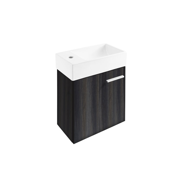 Colmer 18" Black Single Cabinet Bathroom Vanity