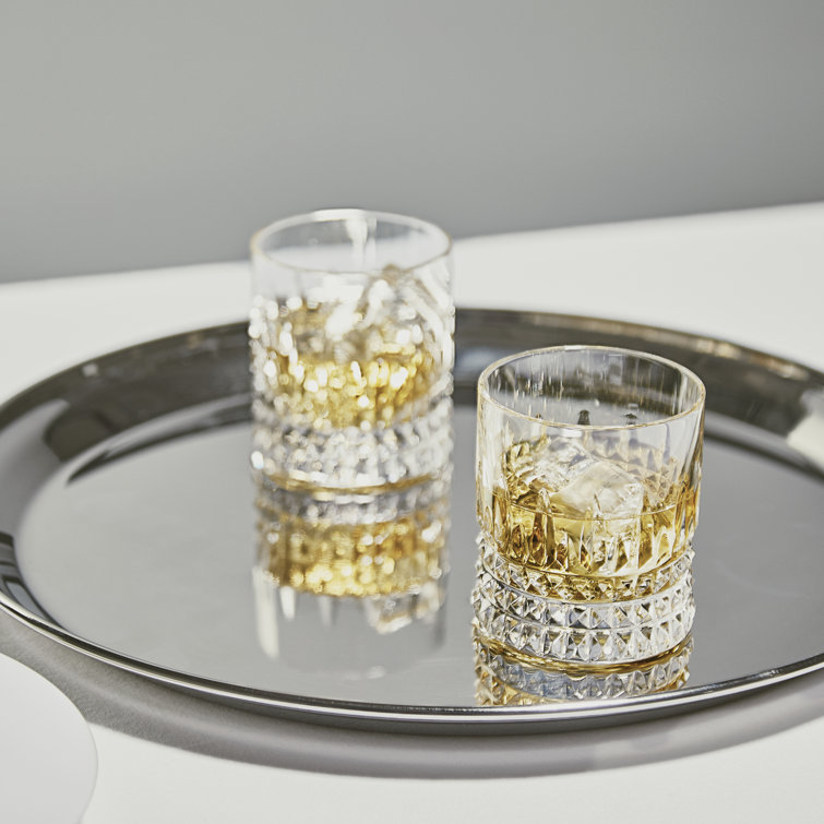 Classic 7 oz Clear Crystal Handcrafted Tumblers Set