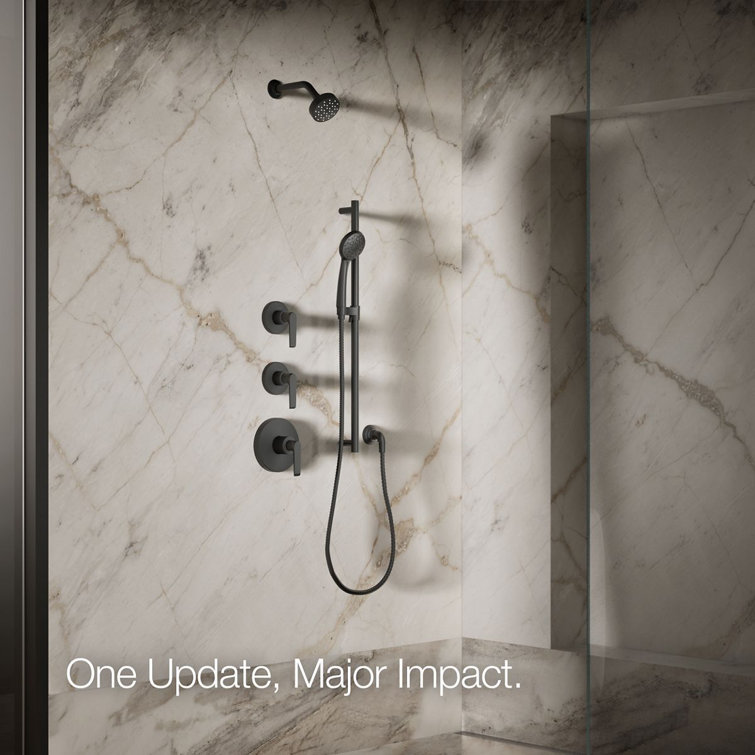 Matte Black Multi-Function Wall Mounted Shower Head
