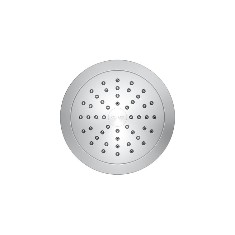 Polished Chrome Wall Mounted Rain Showerhead with Filter