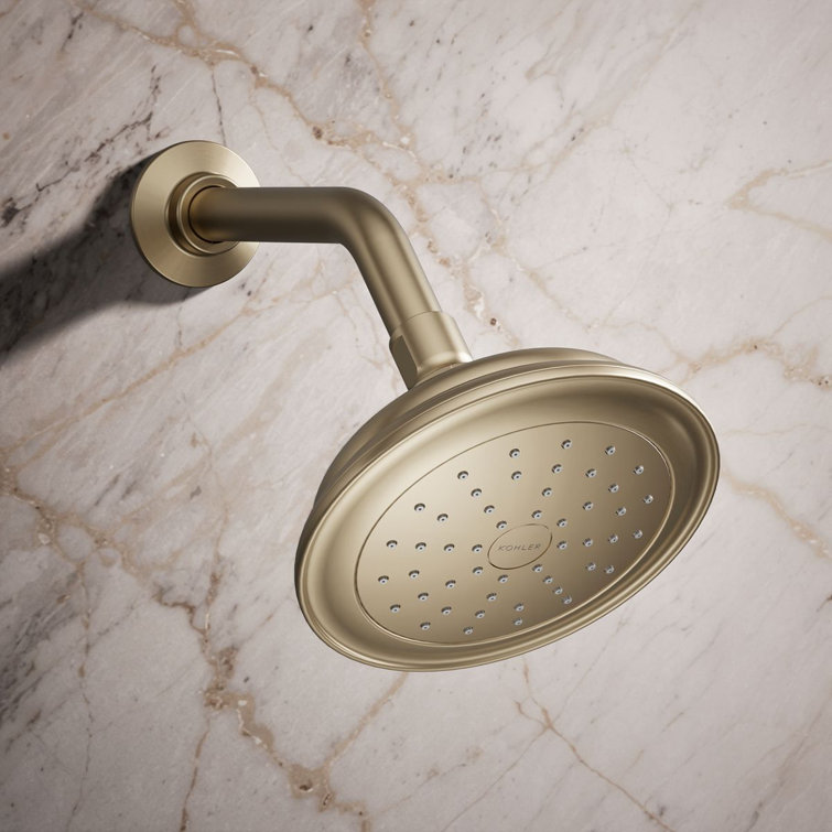 Vibrant Brushed Bronze Wall Mounted Shower Head with Katalyst Spray