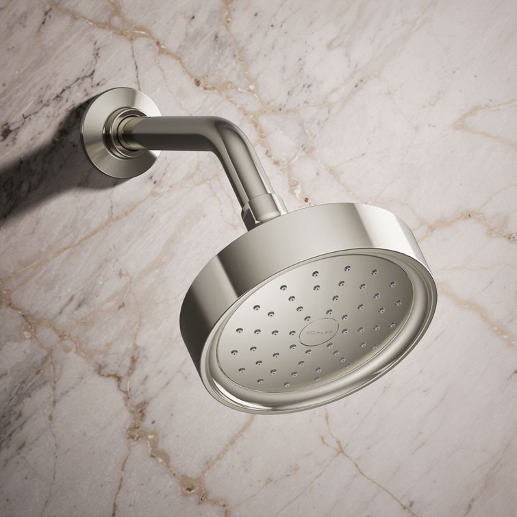 Polished Nickel Single-Function Wall Mounted Showerhead