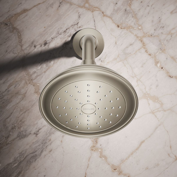Artifacts Elegance Wall-Mounted Shower Head in Vibrant Brushed Nickel