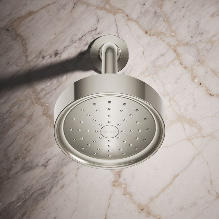 Polished Nickel Single-Function Wall Mounted Showerhead
