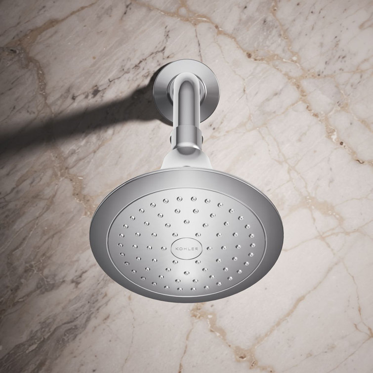 Polished Chrome Single-Function Wall-Mount Showerhead