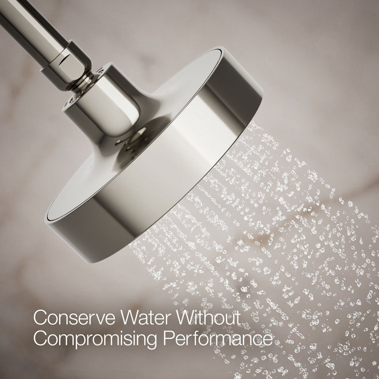 Polished Nickel Single-Function Wall Mounted Showerhead