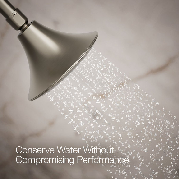 Kohler Brushed Nickel Wall Mounted Single-Function Showerhead