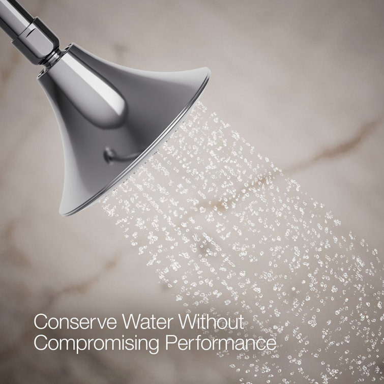 Polished Chrome Single-Function Wall-Mount Showerhead