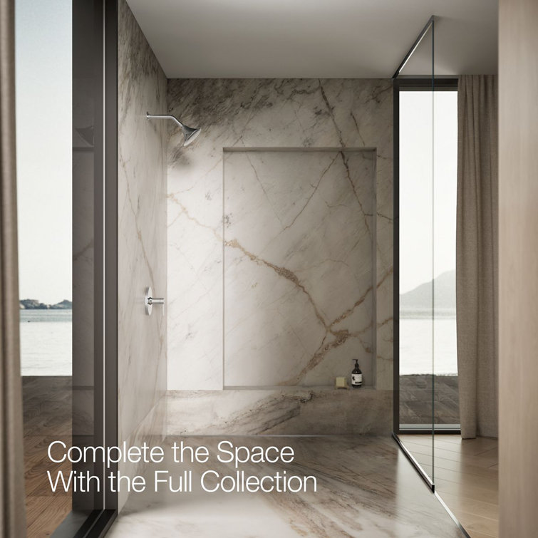 Polished Chrome Single-Function Wall-Mount Showerhead