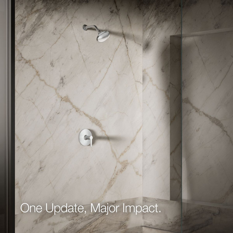 Polished Chrome Single-Function Wall-Mount Showerhead