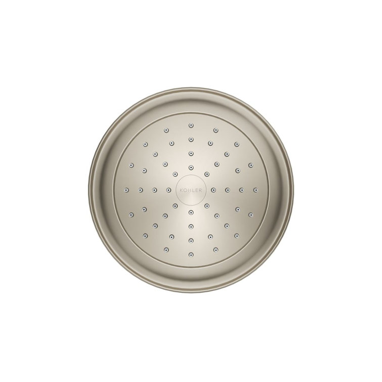 Artifacts Elegance Wall-Mounted Shower Head in Vibrant Brushed Nickel