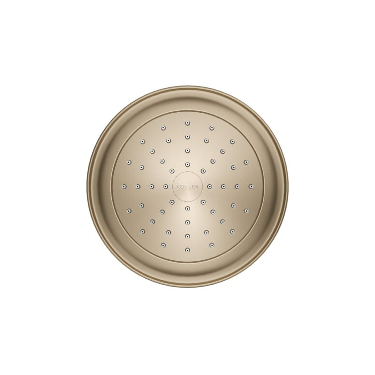 Vibrant Brushed Bronze Wall Mounted Shower Head with Katalyst Spray