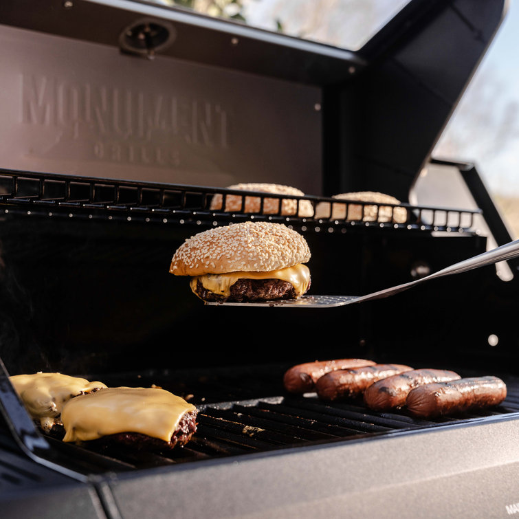 Mesa Black Stainless Steel 4-Burner Propane Gas Grill with Side Burner
