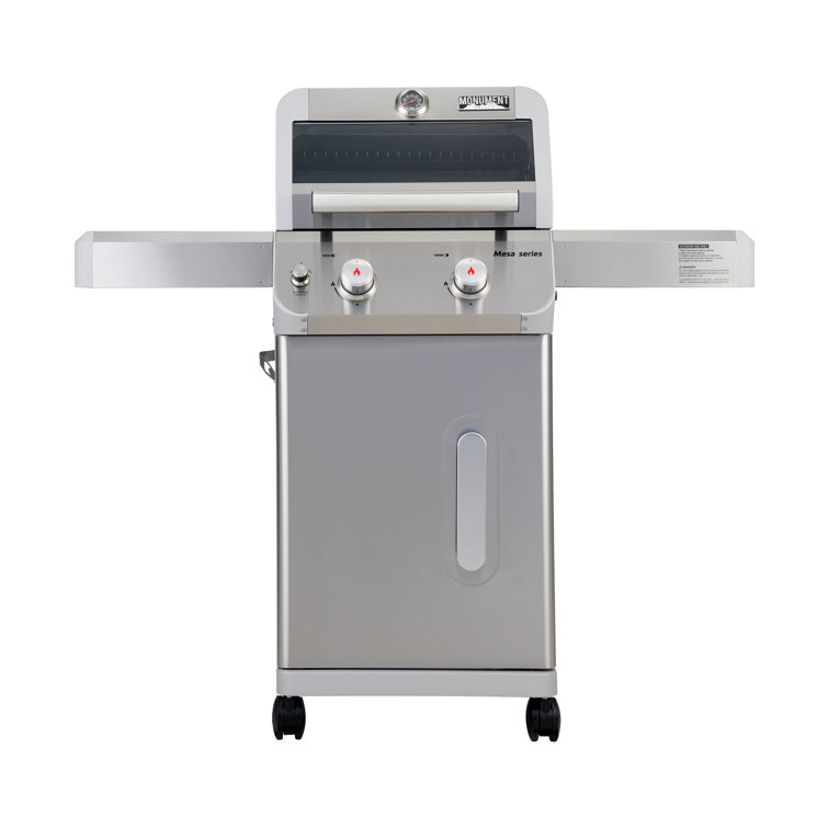 Mesa 2-Burner Stainless Steel Propane Gas Grill with LED Controls