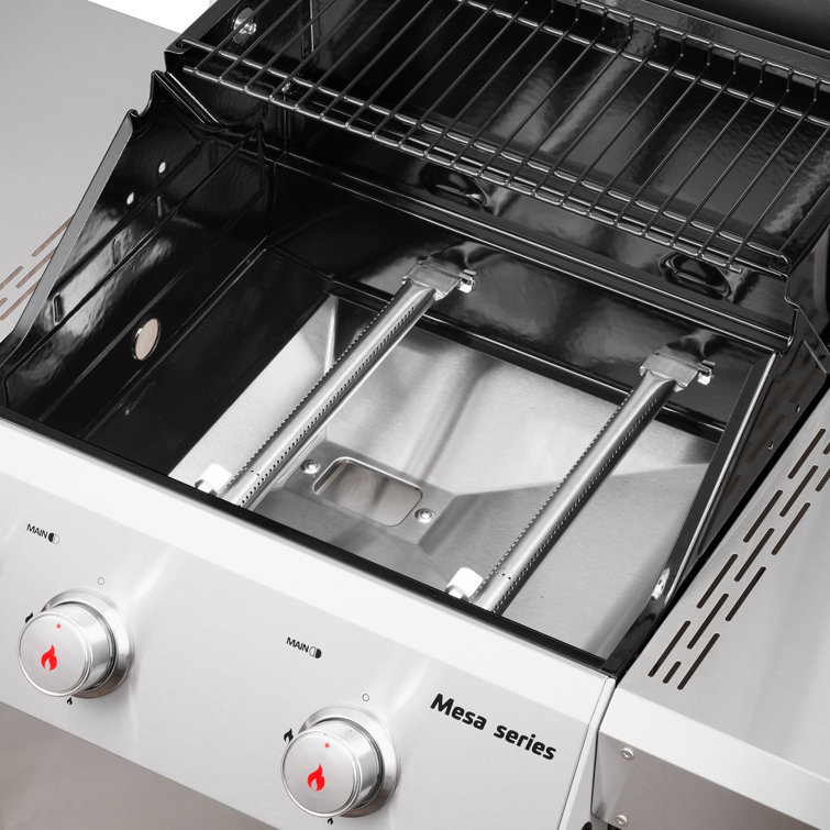 Mesa 2-Burner Stainless Steel Propane Gas Grill with LED Controls
