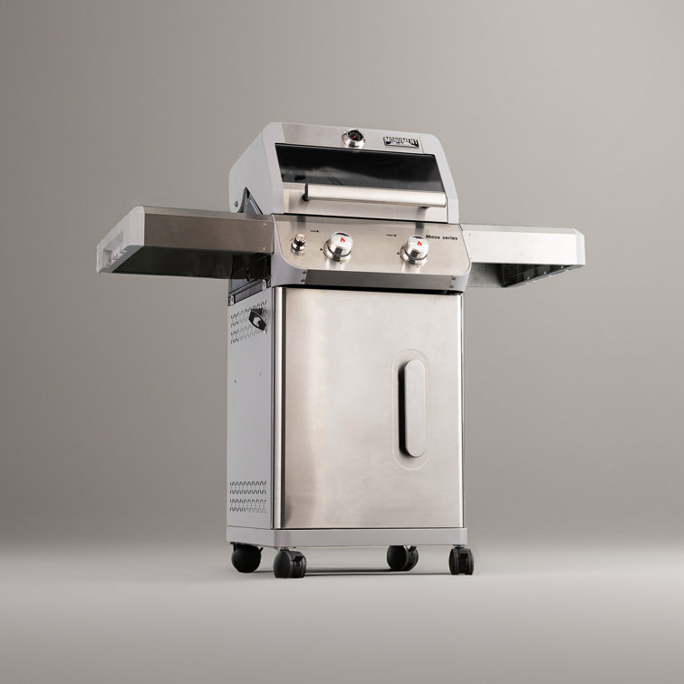 Mesa 2-Burner Stainless Steel Propane Gas Grill with LED Controls
