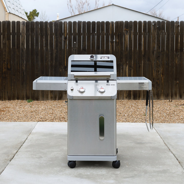 Mesa 2-Burner Stainless Steel Propane Gas Grill with LED Controls
