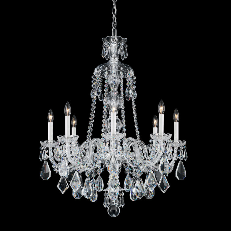 Hamilton 28'' Jet Black and Crystal Traditional Chandelier