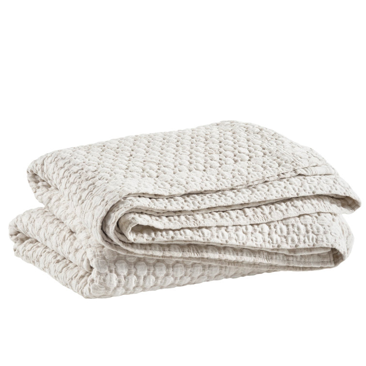 Lodi Sand Cotton Matelasse King Coverlet